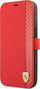 Këllëf libri Ferrari On Track për iPhone 13 6.1", me kapak, i kuq