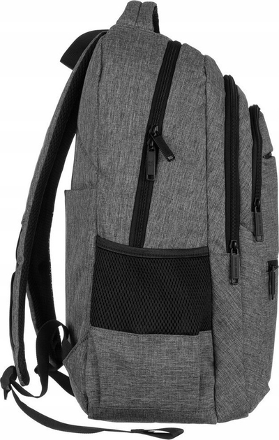Çantë shpine për laptop David Jones Spacious Fabric, 15", tekstil, gri