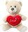 Arush pelushi Teddy Bear, 30 cm, me zemër Love, krem-bezhë