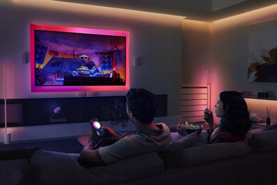 Shirit drite inteligjent Philips Hue Play Gradient Lightstrip, 3m, RGB, i bardhë