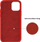 Силиконска маска LIQUID CASE за Samsung S21 Plus, отпорна на гребнатини, црвена