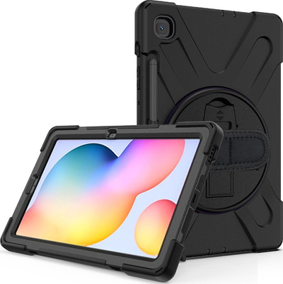 Kllëf tableti eStuff Samsung Galaxy Tab S6 Lite, kopertinë mbrojtëse, gri