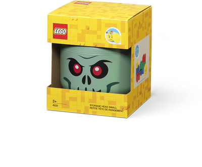 Кутија за складирање SmartLife LEGO Head - зелен скелет (S)