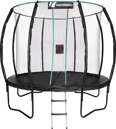 Trampolinë Cornilleau Spring 312101, 305 cm, me rrjetë mbrojtëse, e zezë
