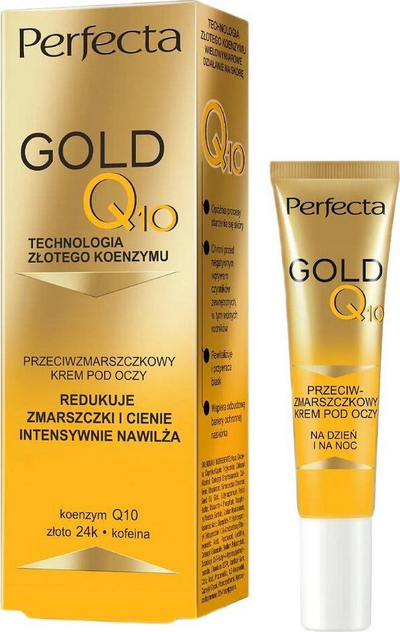 Krem konturi për sytë Perfecta Gold Q10, kundër rrudhave, 15ml