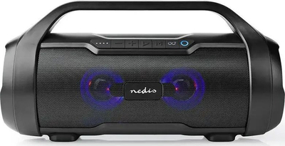 Altoparlant portativ Nedis Party Boombox, Bluetooth, 80W, IPX5, i zi