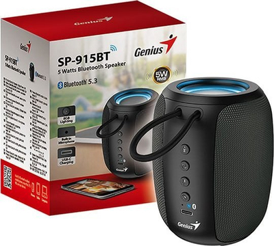 Блутут звучник Genius SP-915BT, 5W, IPX4, сив