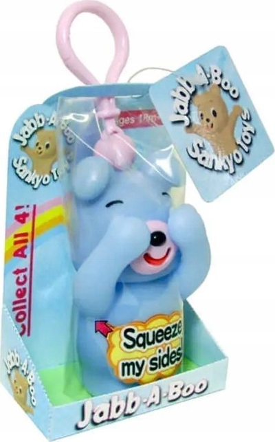 Lodër interaktive JABB A BOO Blue Dog, me tinguj, për shtrydhje, blu