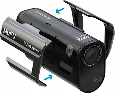 Kamerë për motor MUFU Motocam V30P, Full HD, dy sy, që s’e ha uji