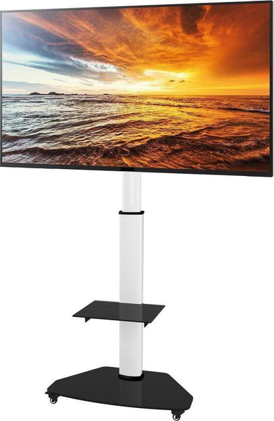 Karrocë TV Techly ICA-TR3WH, 37" 70", lartësi e rregullueshme, e bardhë
