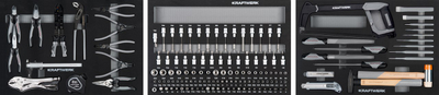 Set me mjete pune Kraftwerk EVA 105.103.003, 147 copë