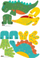 Set kreativ me stikera Avenir Stick N Play Dinosaur World, 8 figura dinosauri, 200 ngjitëse, shumëngjyrësh