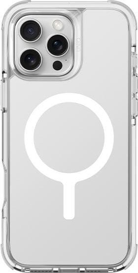 Mbrojtëse telefoni Uniq Combat Luminous për iPhone 16 Pro Max 6.9", Magclick, transparente e bardhë