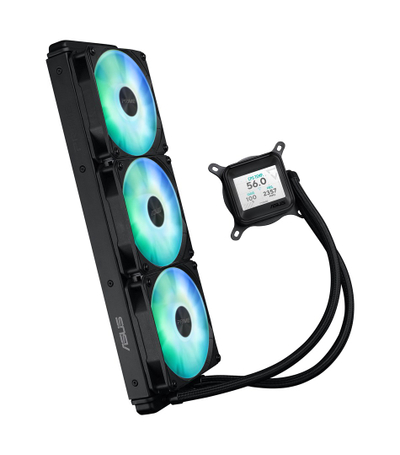 Ftohës ujor AIO për procesor ASUS Prime LC 360 ARGB LCD, radiator 360mm, ekran 2.3", i zi