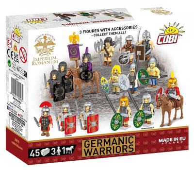 Set ndërtimi COBI German Warriors 20075, figura luftëtarësh, Imperium Romanum