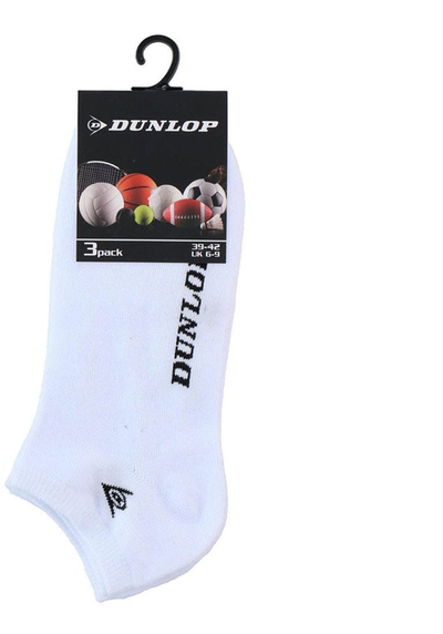 Çorape Dunlop 3 palë, nr. 39-42, të bardha