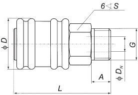 Lidhës i shpejtë PREMA 80.0243.72.38Z, 3/8", bronz