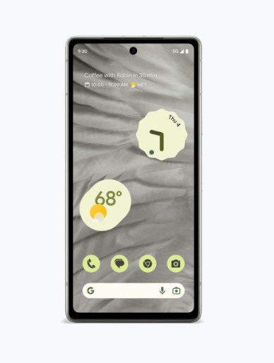 Telefoni Google Pixel 7a, Dual SIM, 8GB RAM, 128GB, 5G, i bardhë