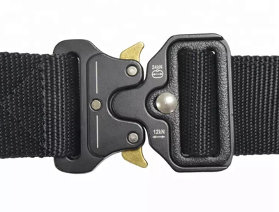Rrip taktik pa markë Military Survival, 130 cm, mbyllje QR metalike, i zi