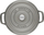 Tenxhere gize Staub Round Cocotte, 26cm, rreth 5L, gri grafit
