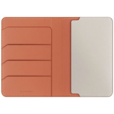 Mbajtëse pasaporte Uniq Belmont, RFID Blocking, portokalli