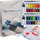 Set bojë tekstili Maaleo 22948, 24 ngjyra, 24x180ml, shumëngjyrësh