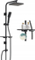Set dushi Valvex Loft Black BV.2455930, bateri murale dushi, bateri lavamani, e zezë mat
