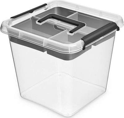 Kuti organizimi Orplast First Aid, 13L, me ndarës, gri transparente