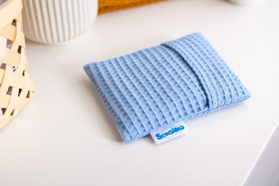 Termofor Sensillo Hot Water Bottle Waffle Premium, 16x13 cm, blu