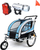Karrocë rimorkio biçiklete Funfit për 2 veta JOGGER, me amortizator, blu