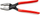 Pincë Knipex 84 11 200, 200mm, kapëse e drejtë, e kuqe