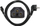 Kabllo rryme Blow Power Connector, Cloverleaf, 1.5m, e zezë