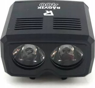 Lampë biçiklete WALL-E Lighting, 400 lumen, LED, e zezë
