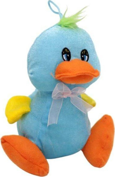 Lodër pelushi Colorful Duckling, rosë e butë, 18cm, shumëngjyrëshe