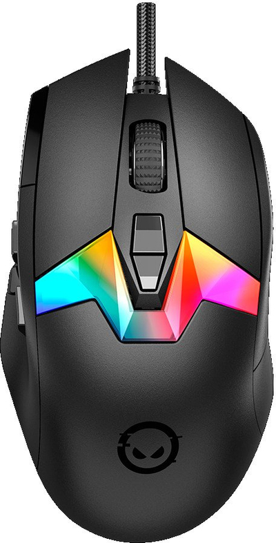 Mаус гејминг Lorgar MSP80, 8000 Hz, сензор PixArt PAW3395, црн