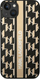 Kapak telefoni Karl Lagerfeld Monogram Stripe për iPhone 14 Plus 6.7", hardcase, kafe