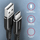 Кабел AXAGON USB-C - USB-A, USB 2.0, 3A, ALU, плетенка, 1m, црна боја