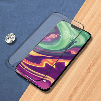 Xham mbrojtës Hard Ceramic për iPhone 13 13 Pro, ekran i plotë, skaje të zeza