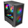Kasa gaming Mars Gaming MC VORTEX, mini tower MicroATX, 3 fshesa FRGB 120mm, e zezë