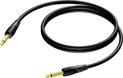 Kabllo audio Procab CLA600, 3 m, 6.3 mm jack mono, e zezë