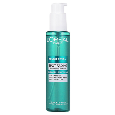 Xhel pastrues për njollat e errëta Bright Reveal Spot Fading Serum-In-Cleanser L'Oréal Paris , 150 ml