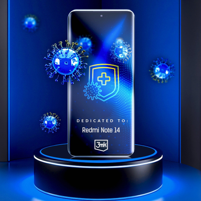 Mbrojtëse ekrani 3MK SilverProtect+ për Redmi Note 14 4G, antibakteriale, transparente