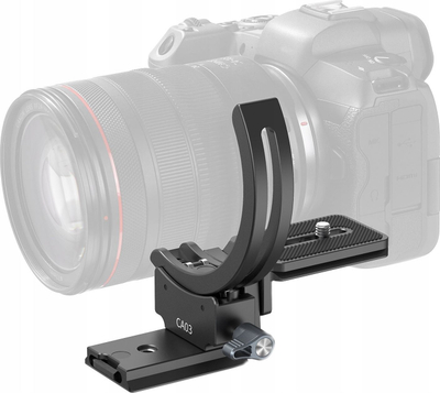 Mbajtëse trekëmbëshi Ulanzi CA03, quick release Arca Swiss, 1/4" 3/8", për lente deri 95mm