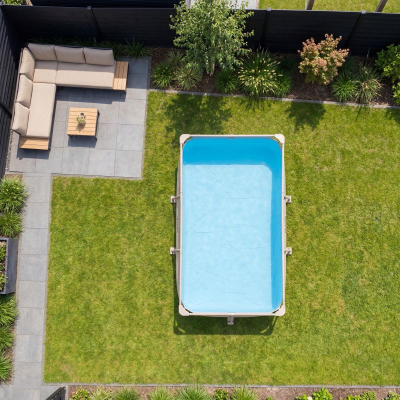 Pishinë me kornizë VirtuFit Rectangular Pool, 300 x 210 x 66 cm, me pompë filtri, bezhë