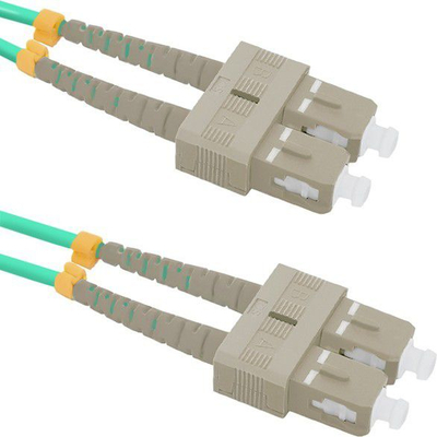 Kabllo fibrike Qoltec OM4, SC UPC në SC UPC, 1m, gri