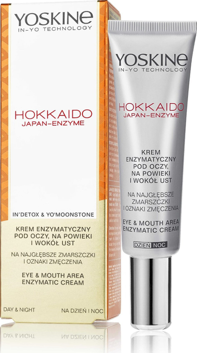 Krem sy Yoskine Hokkaido Japan Enzyme, për qepalla dhe zonën rreth gojës, 15ml