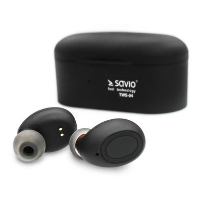 Dëgjuese Savio TWS-04, Wireless, të zeza / të hirta