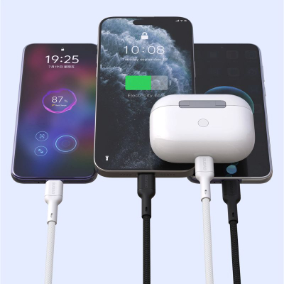 Kabllo USB C Dudao L9C, USB C me USB C, 2m, 65W, e zezë