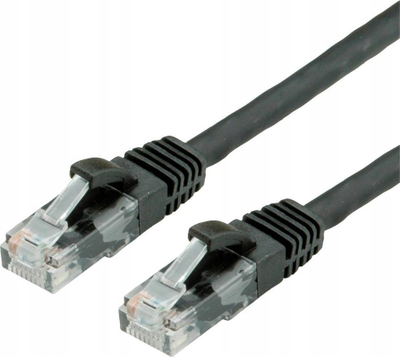 Kabllo rrjeti Value 21.99.1085, RJ45 Cat 6, 10 m, e zezë