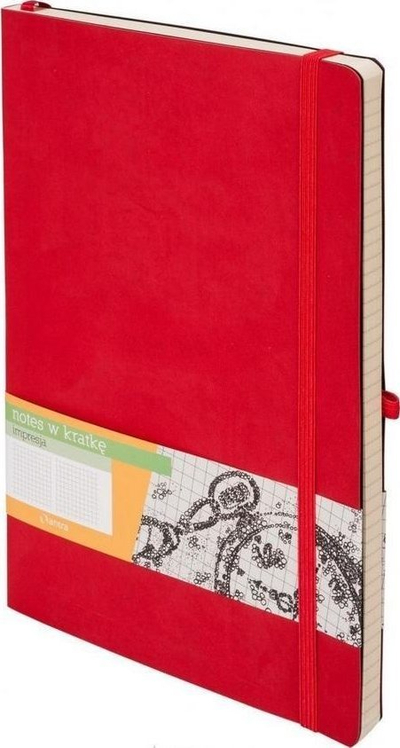 Fletore Impresja Notebook A5, rrjetë, 192 faqe, e kuqe